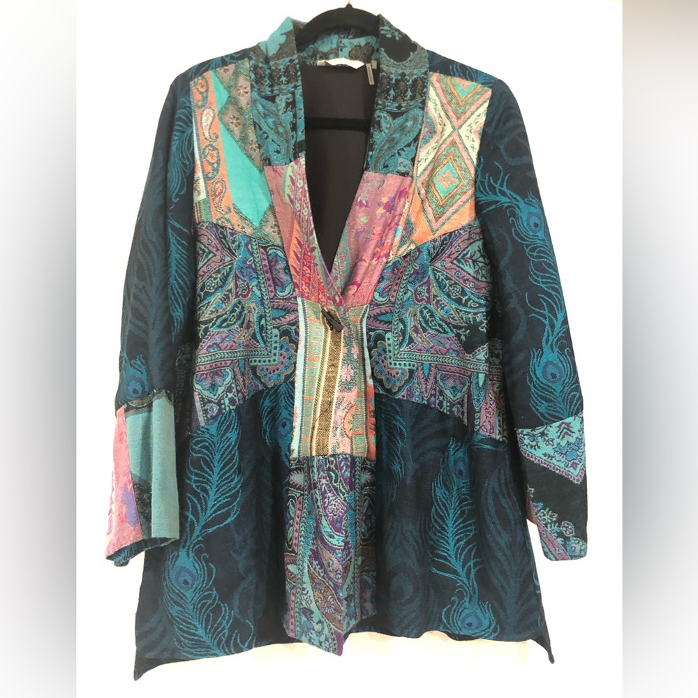 Soft Surroundings Multi Color Tapestry Jacket - image 1